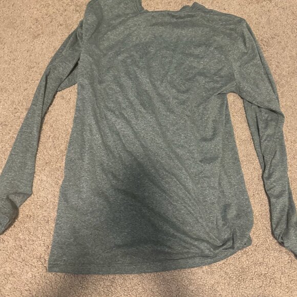 Men's Nike Grey Dri-Fit Long Sleeve Shirt - Picture 3 of 3